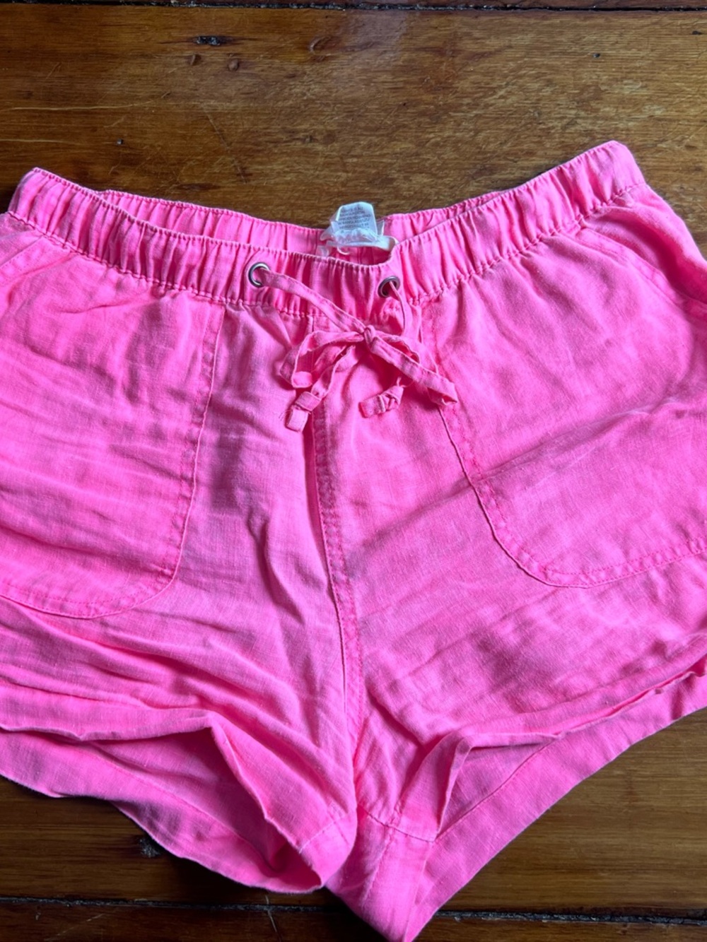 C&C California Neon Pink Drawstring Athletic Shorts